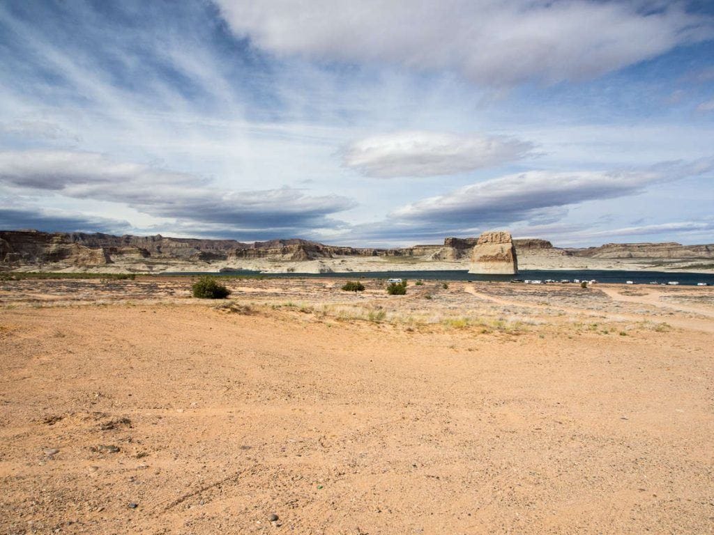 Lone Rock Beach in der Nähe von Page, Arizona