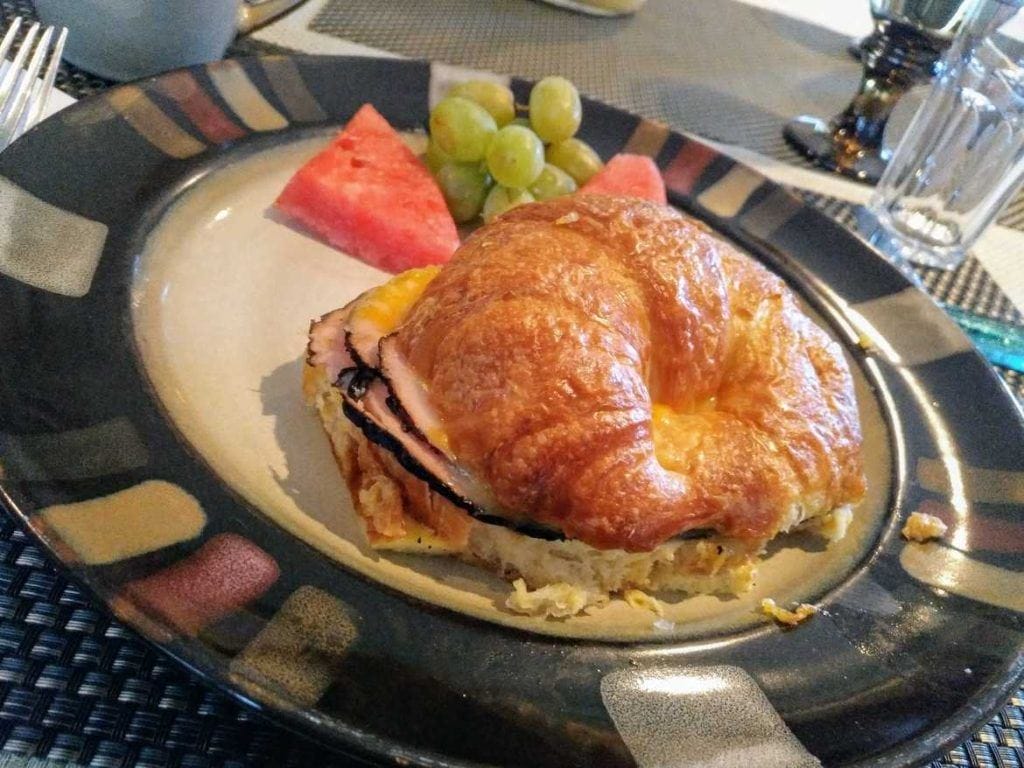 Frühstück im Harvest House in Springdale