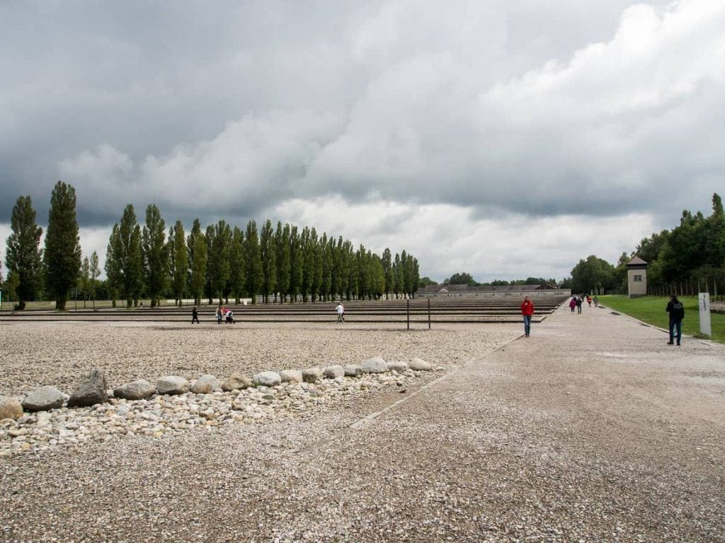 Baracken in der KZ Gedenkstätte Dachau bei München