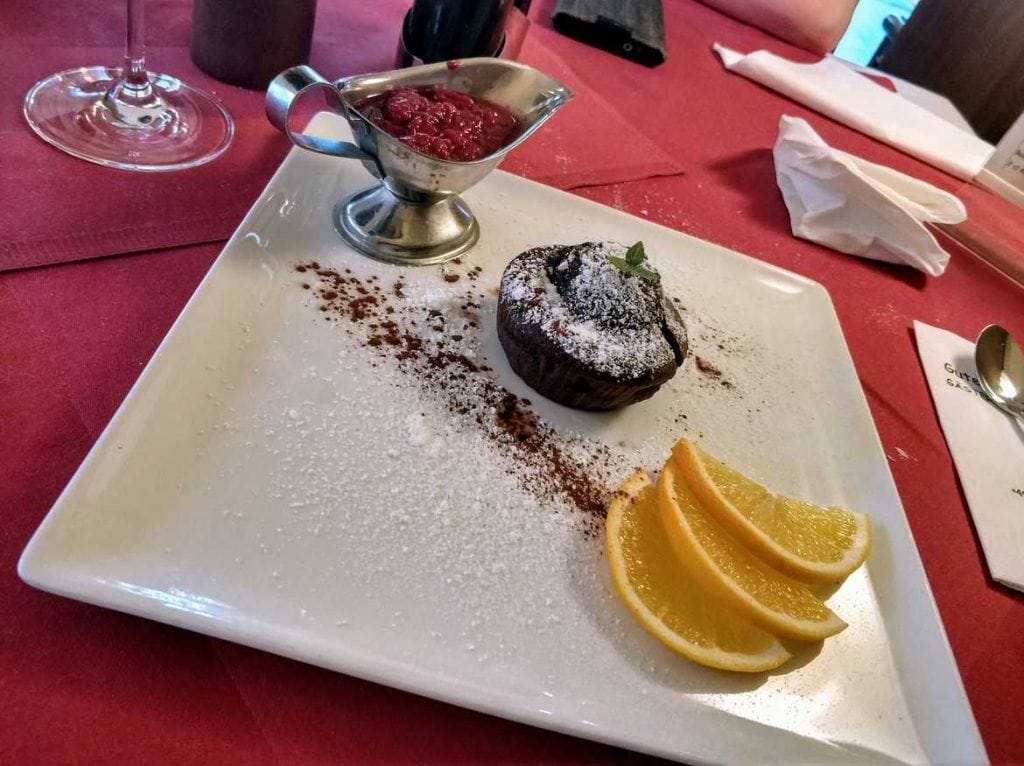 Dessert im Porto Bello in Reit im Winkl