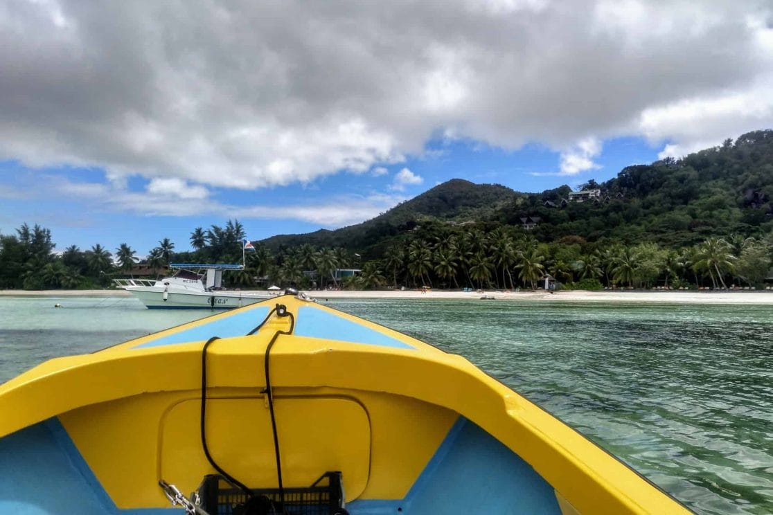 Bootsfahrt von Praslin nach Curieuse Seychellen