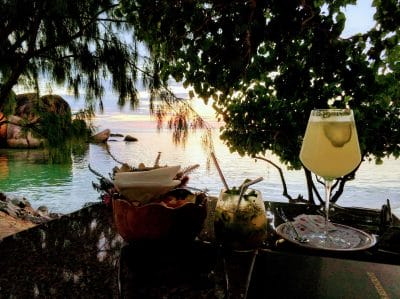 Cocktails und Drinks im Restaurant Les Rochers auf Praslin Seychellen
