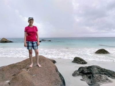 Sandra an der Anse Lazio auf Praslin Seychellen