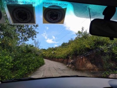 Weg zur Anse Lazio auf Praslin Seychellen