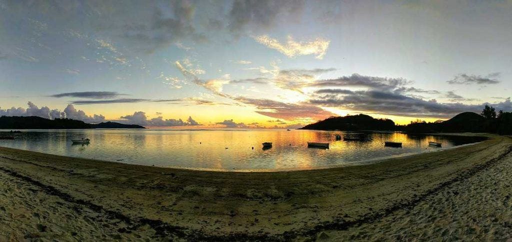 Panorama Anse Boileau auf Mahe Seychellen