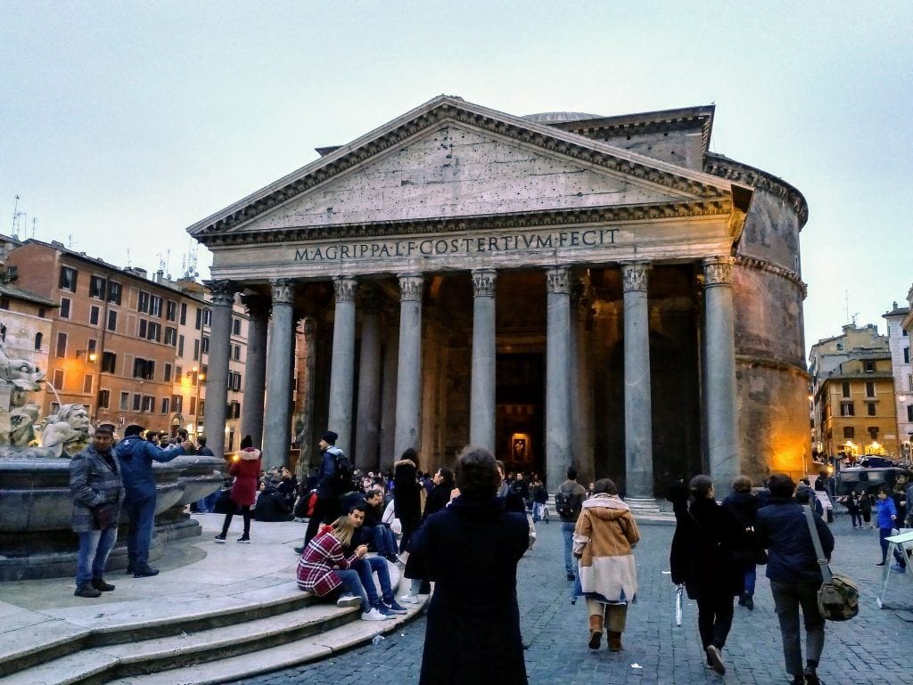 Außenansicht Pantheon in Rom Italien