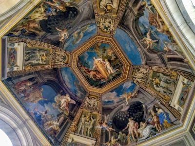 Wandmalereien im Vatikanischen Museum in Rom Italien Vatikan