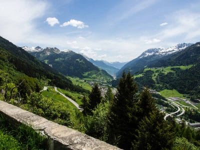 Schöne Landschaft Gotthardpass Schweiz