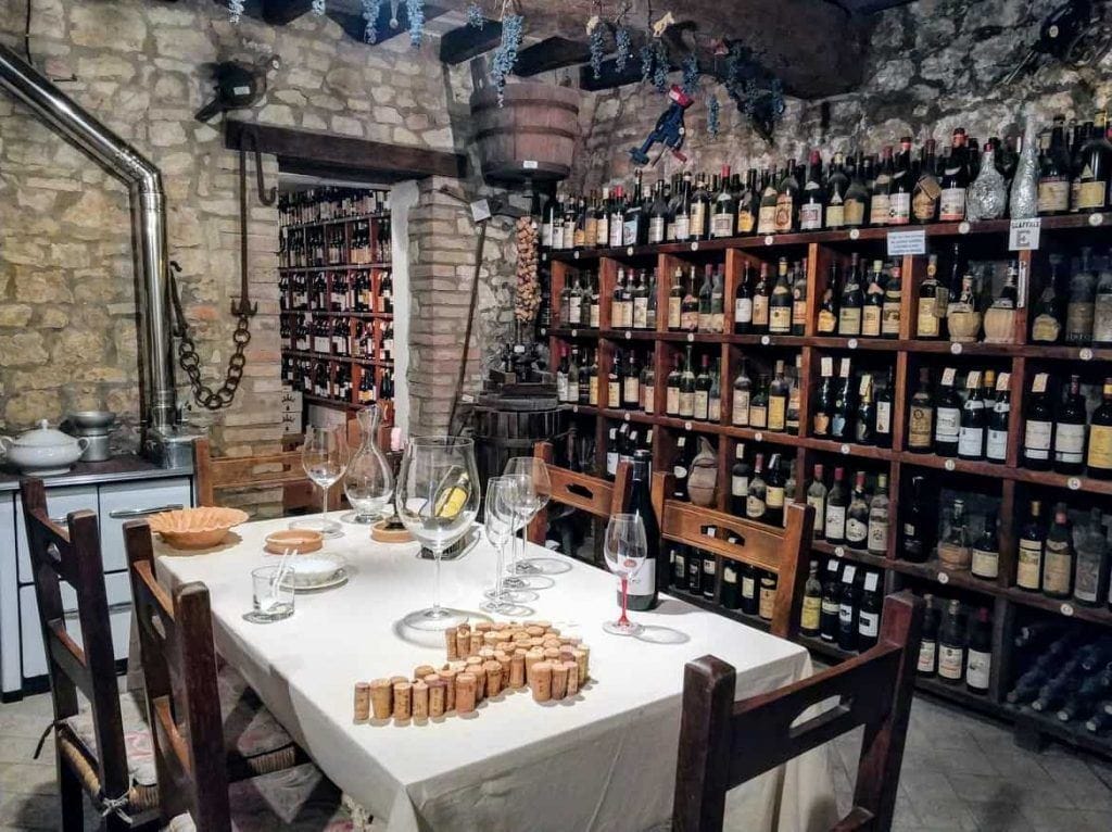 Weinkeller in Modena Italien