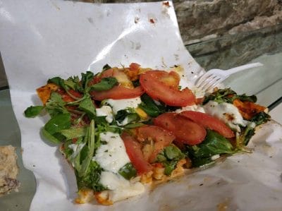 Pizzastück in Bergamo Italien