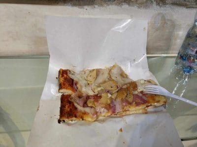 Pizzastück in Bergamo Italien