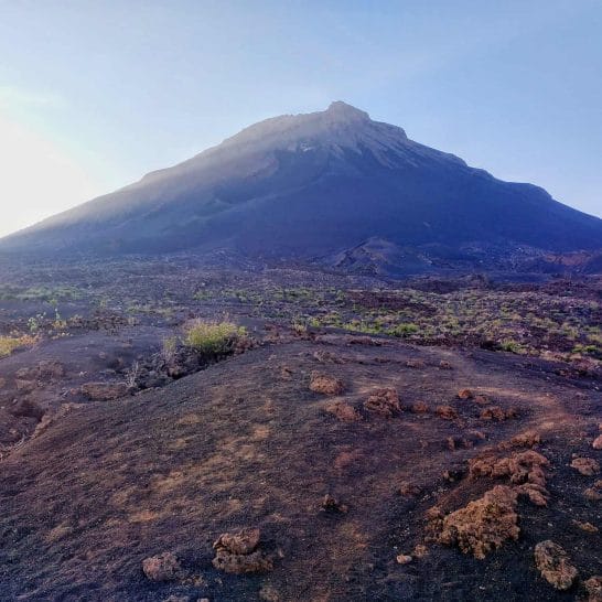 Morgenlicht am Pico Grande auf Fogo Kapverden
