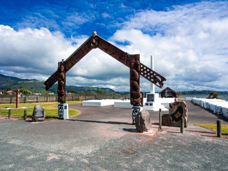 Ohinemutu in Rotorua Neuseeland