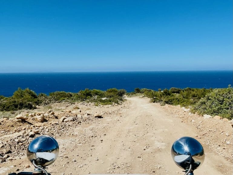 Straße zum Paradise Beach auf Kos